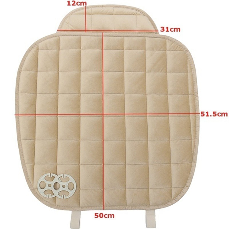 Đệm bọc ghế xe hơi SEAMETAL vải lông nhân tạo chống trượt bảo vệ có túi đựng đồ tiện lợi
