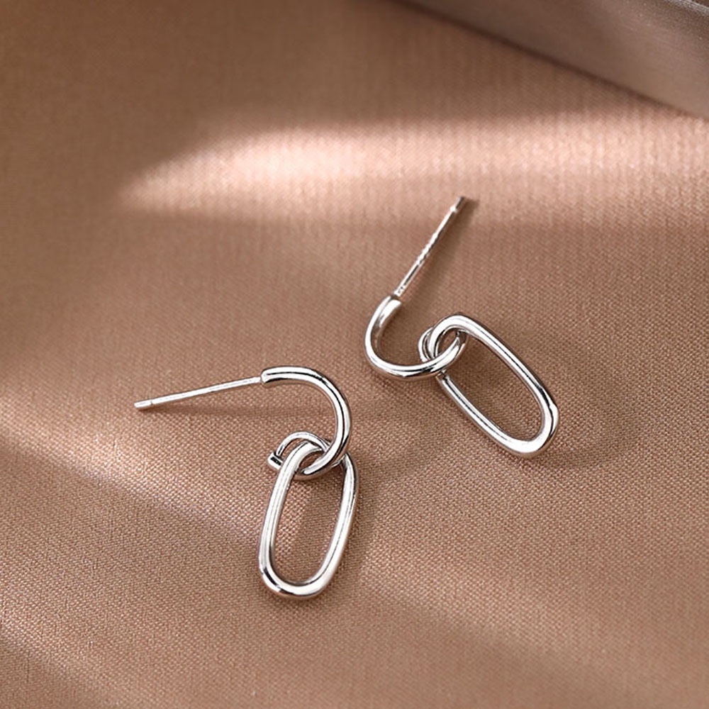 1 Khuyên Tai Tròn Đơn Giản Thời Trang Cho Nữ