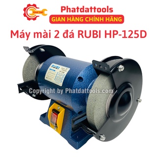 Máy mài 2 đá rubi hp-125d-công suất 120w 1/4 hp-động cơ 100% dây đồng-bảo hành 6 tháng