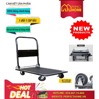 Bão sale xe đẩy hàng 4 bánh sàn thép phủ nhám fujie advindeq ht-170