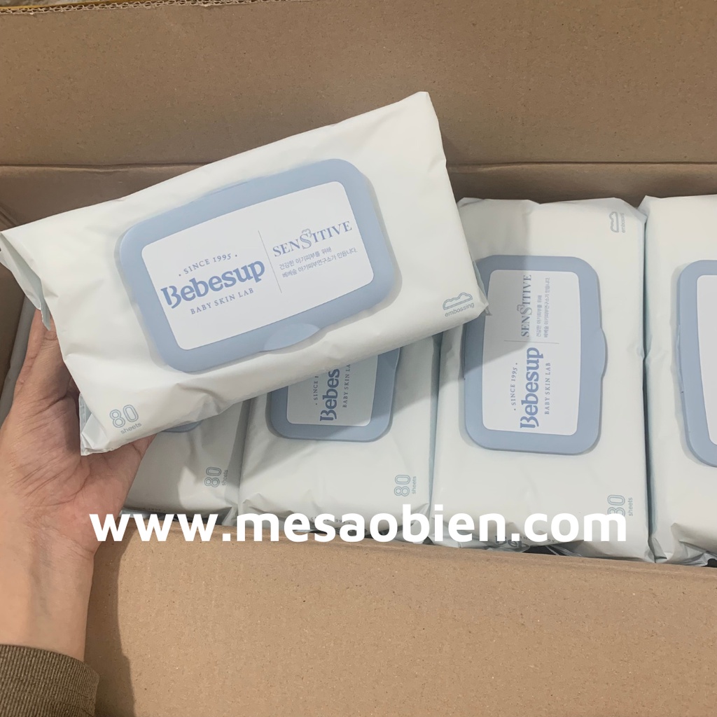 Khăn ướt cho bé Bebesup Hàn Quốc Light Zero Sensitive Premier