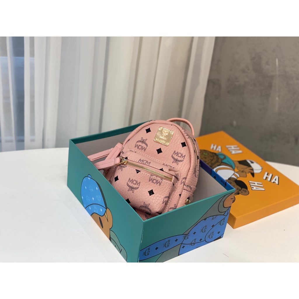 Balo MC.M kèm móc fullbox size 18cm