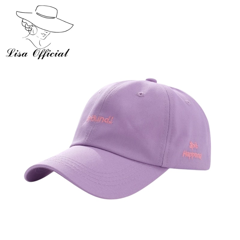 Mũ Lưỡi Trai 💖 Lisa Official 💖 Nón Kết Thêu Chữ Ground Chất kaki Cao Cấp Form Unisex Nam Nữ - SV-19
