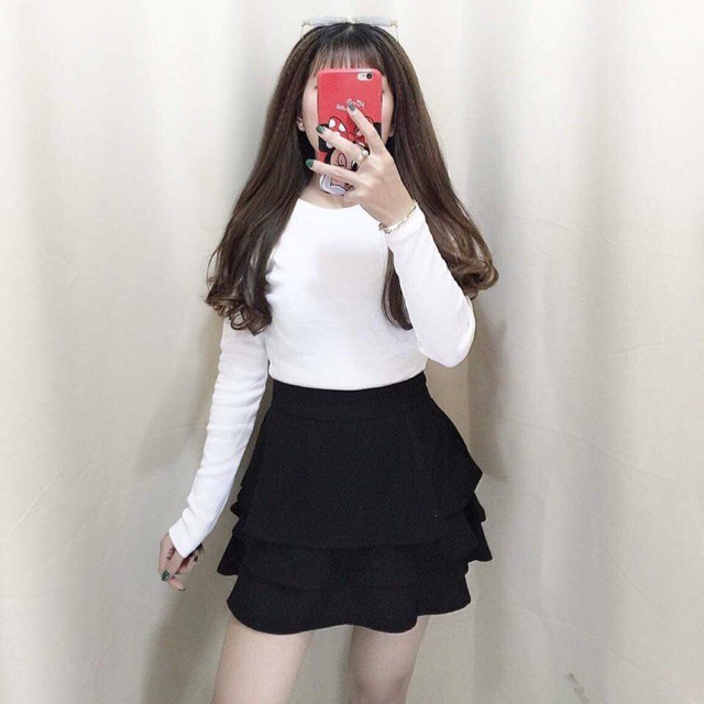Chân váy xòe 3 TẦNG CÓ QUẦN