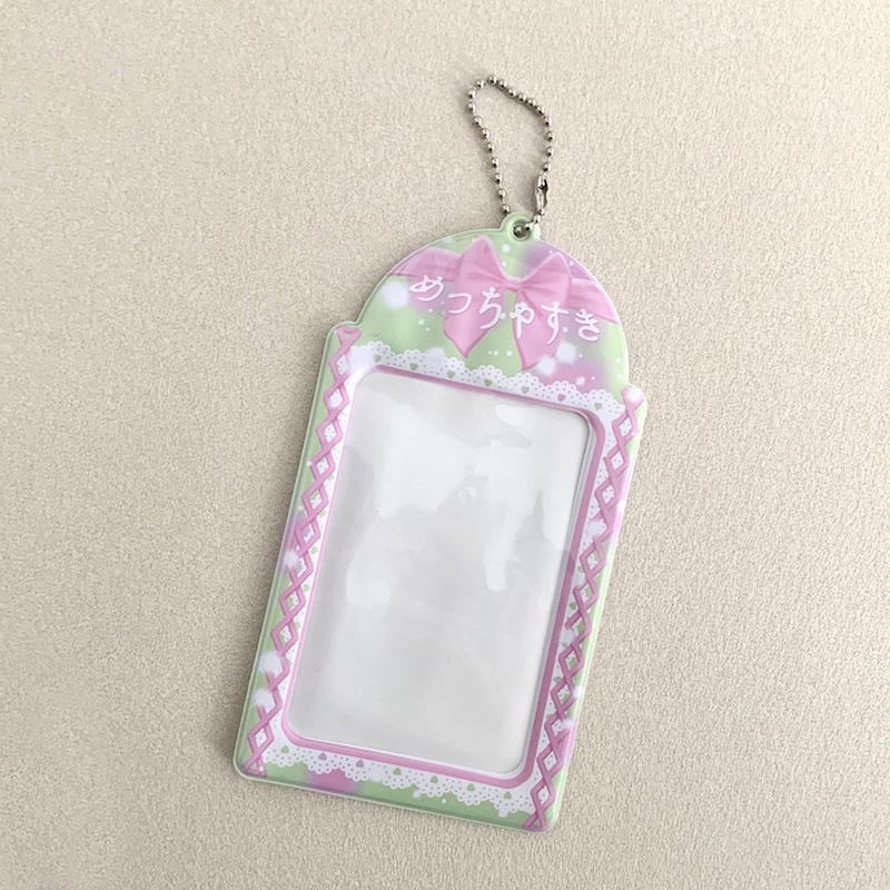 Ví Đựng Thẻ 3 Inch Hình Thiên Thần Thắt Nơ Phối Ren Dễ Thương