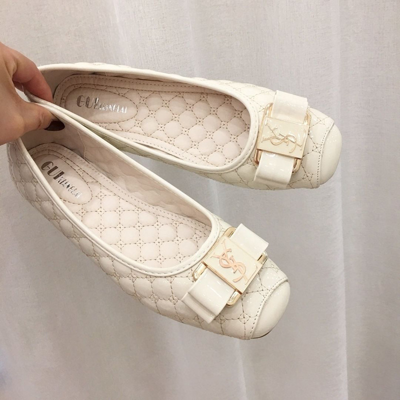 Giày Búp Bê Mũi Vuông Phong Cách Hàn Quốc Thanh Lịch Dành Cho Nữ