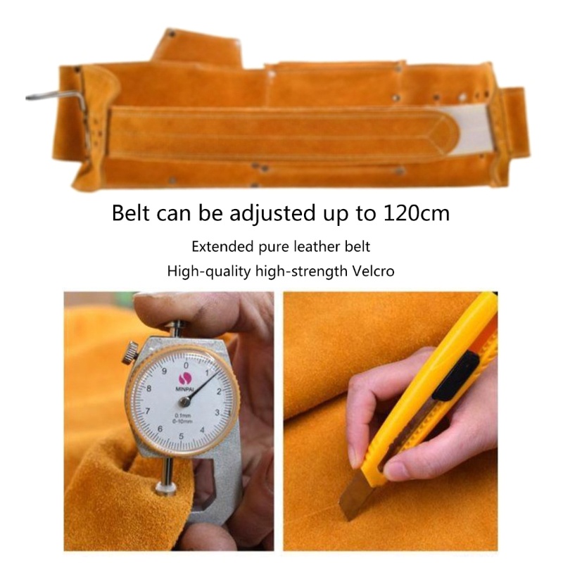 Túi Đeo Hông Đựng Dụng Cụ Sửa Chữa Điện Bằng Da Bò Đa Năng Tiện Dụng