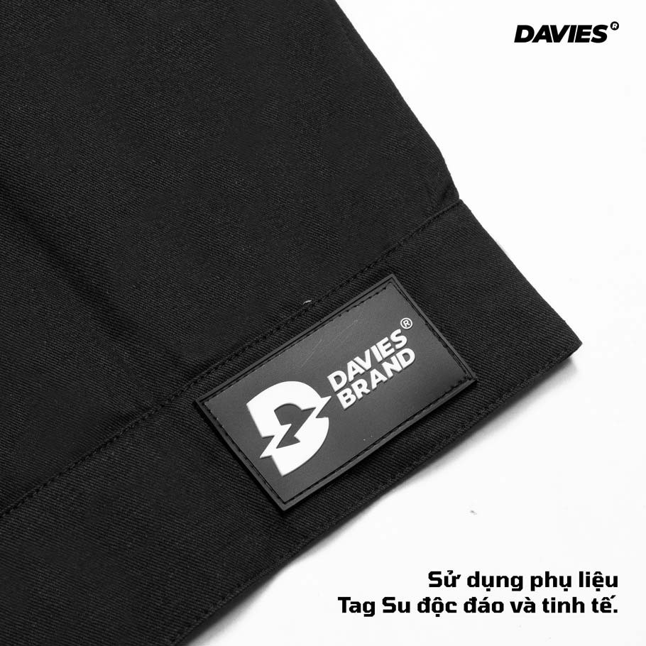 Áo khoác nam kaki màu đen Daviesism Classic - Jacket local brand DAVIES
