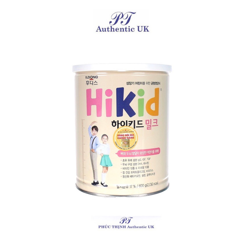 Sữa Hikid Vani Cho Bé Nội Địa Hàn 600g Date 2023