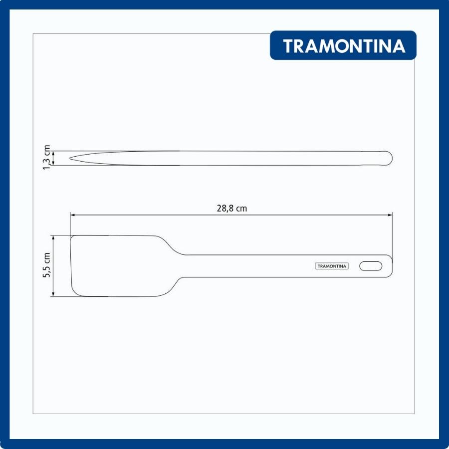 Phới trộn Silicon Tramontina MOLDE 28cm cao cấp chịu nhiệt nhâp khẩu chính hãng Brazil