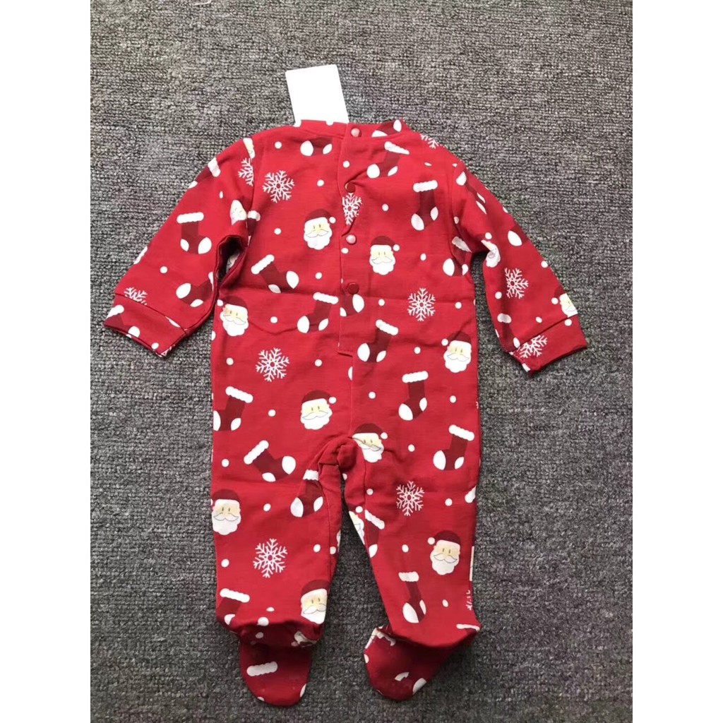 Body màu đỏ ông già noel dành cho bé 3 - 12 kg