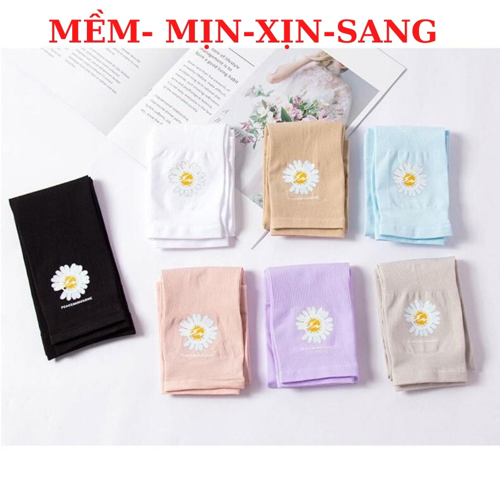 Găng Tay Chống Nắng Hoa Cúc Hot 2021 Loại Tốt Dày Đẹp Nặng