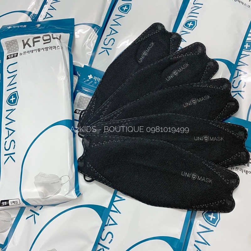 Khẩu trang 4 Lớp KF94 UNI MASK Chống Bụi Mịn Và Kháng Khuẩn Hàng Cao Cấp Hàn Quốc