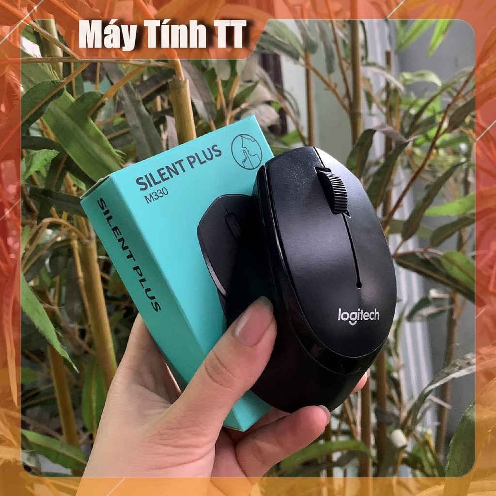 Chuột không dây Logitech M330 Không Tiếng Click khi sử dụng - Có nút tắt On/Off  - Máy Tính TT