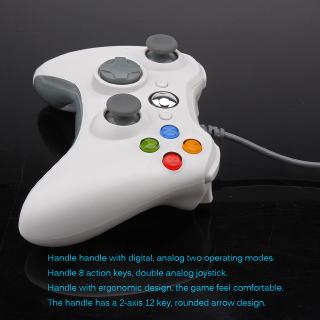 Wired Controller Gamepad Wired Dual-vibration Dual-Rocker USB Computer Game Controller with LED Indicator Support