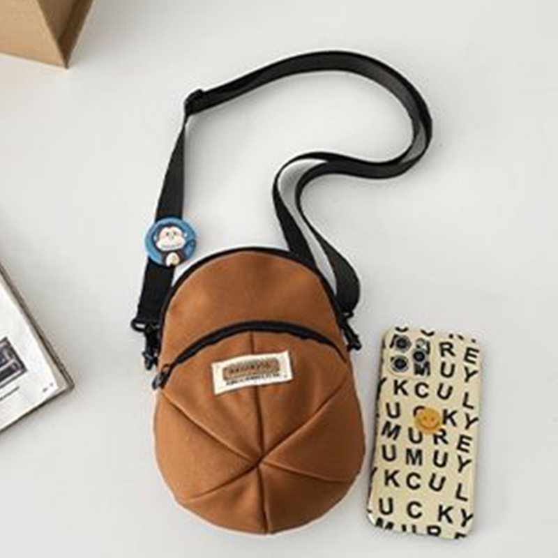 Túi Đeo Vai Vải Canvas Hình Chiếc Nón Thiết Kế Dễ Thương