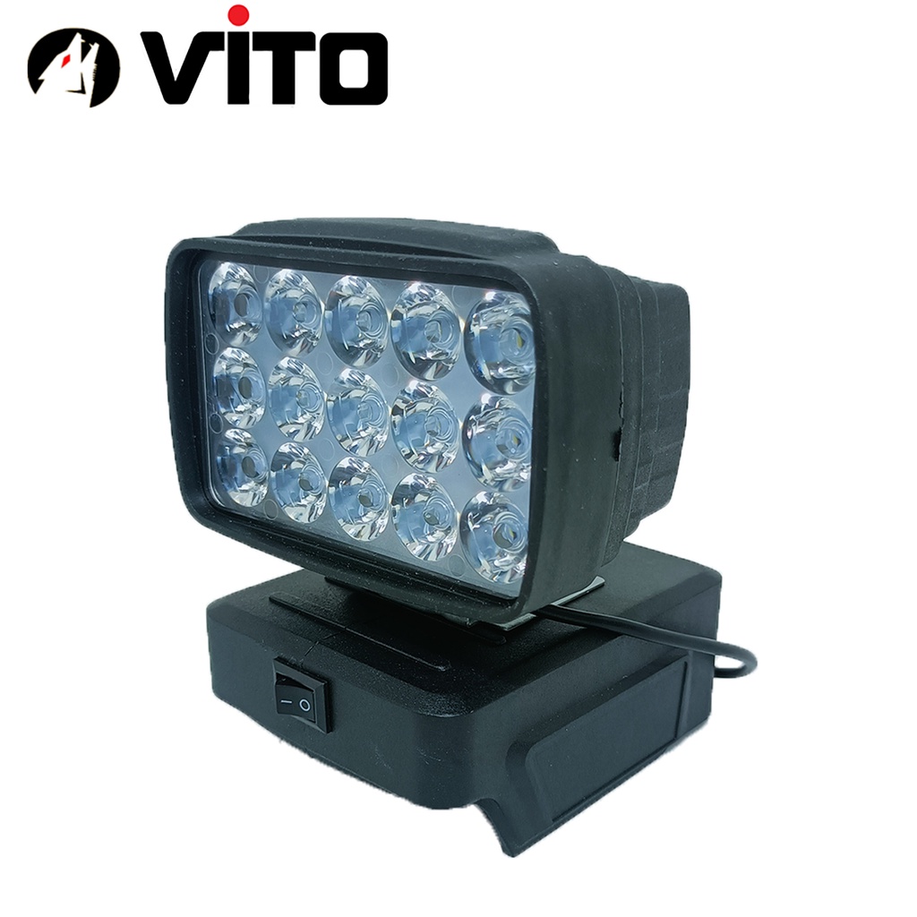 [KHÔNG KÈM PIN] Đèn Pin 15 LED VITO Dùng Pin MAKITA Sử Dụng Pin Máy Công Cụ