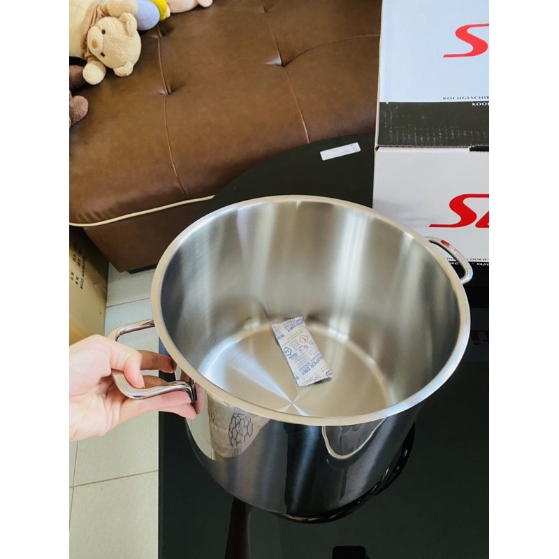 [Nội địa Đức] Nồi luộc gà Silit 28cm dung tích 12L - Dùng cho mọi loại bếp, chất liệu inox 18/10