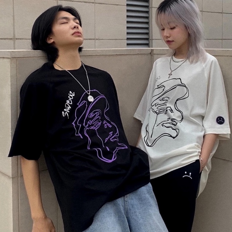 Áo thun sad boiz nam nữ áo thun sadboiz hình in thời trang unisex giá sỉ