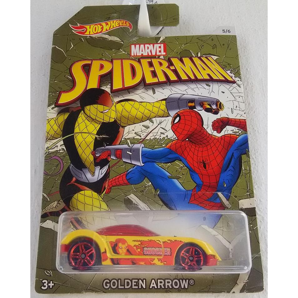 Xe mô hình Hot Wheels Spider-Man: Homecoming Golden Arrow DWD19