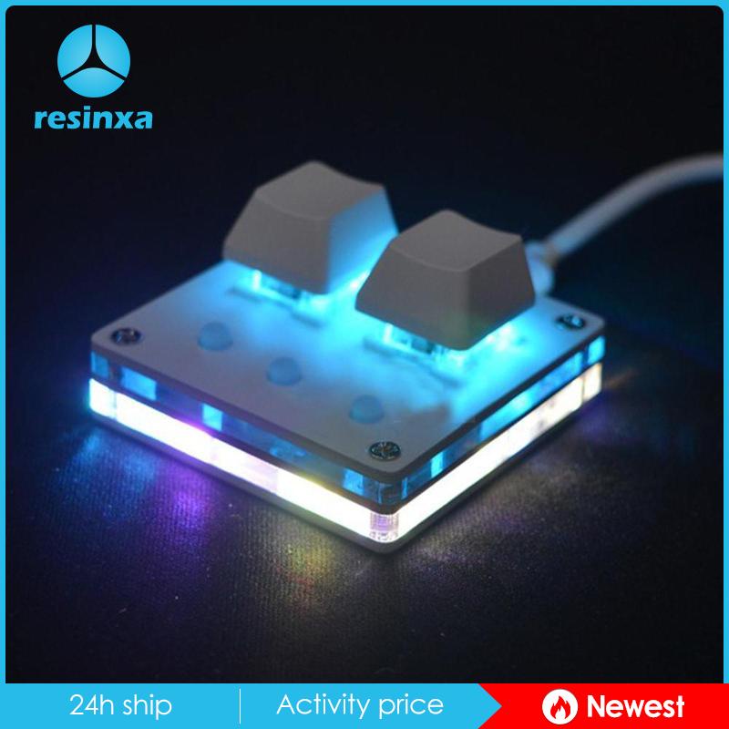 Bàn Phím Cơ Gaming 2 Nút Bấm Có Đèn LED RGB Chuyên Nghiệp Cho Android Laptop