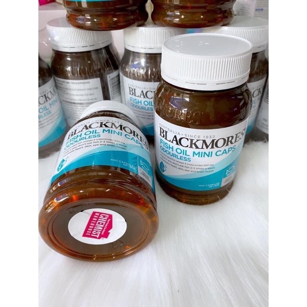 Viên uống dầu cá Blackmores Fish Oil minicap 1000 mg, hộp 400 viên- Blackmores Fish Oil Mini Cap 100mg ÚC | Thế Giới Skin Care
