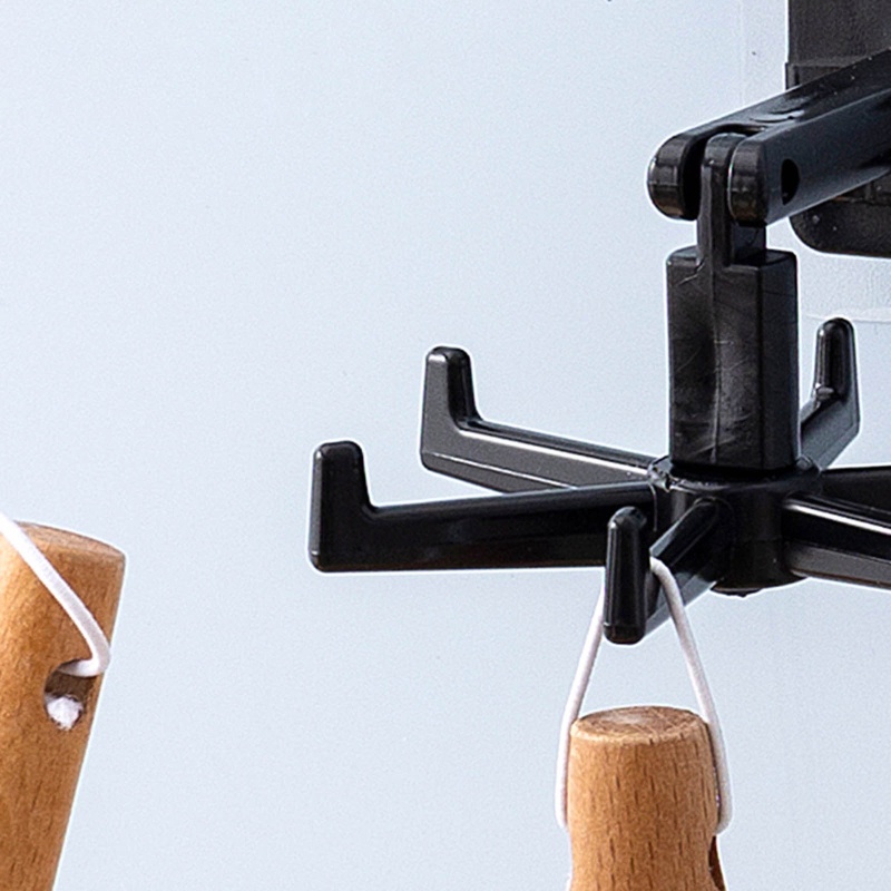 Siêu 360 Độ° Móc Treo Đồ Dùng Nhà Bếp Dạng Xoay Chống Rơi Siêu Bền Tiện Dụng Giá Đỡ