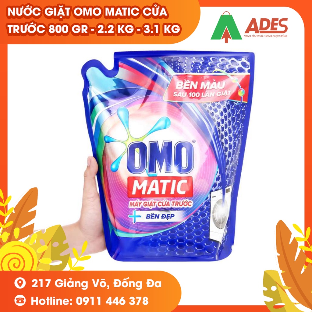 Nước giặt OMO MATIC CỬA TRƯỚC 800 GR - 2.2 KG - 3.1 KG | HÀNG QUÀ TẶNG CHÍNH HÃNG