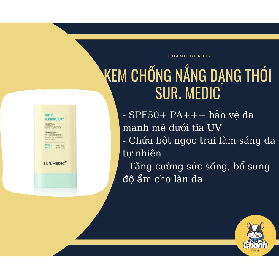 Chống Nắng Dạng Thỏi Dưỡng Ẩm Lâu Sur.Medic+ Super Ceramide 100™
