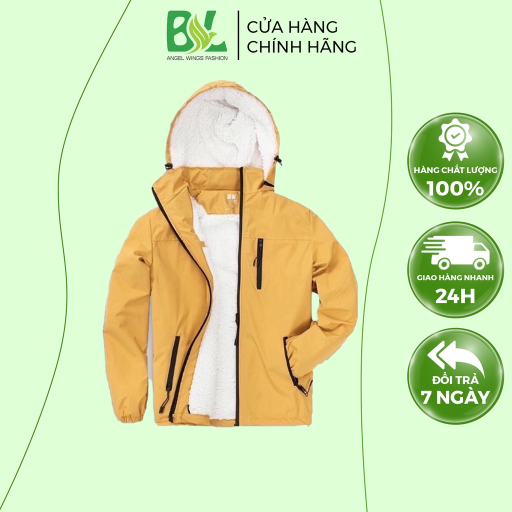 Áo Gió Nam Nữ Lót Lông BL Fashion Vải Tráng Bạc, Chống Bụi, Chống Nước, Cản Gió