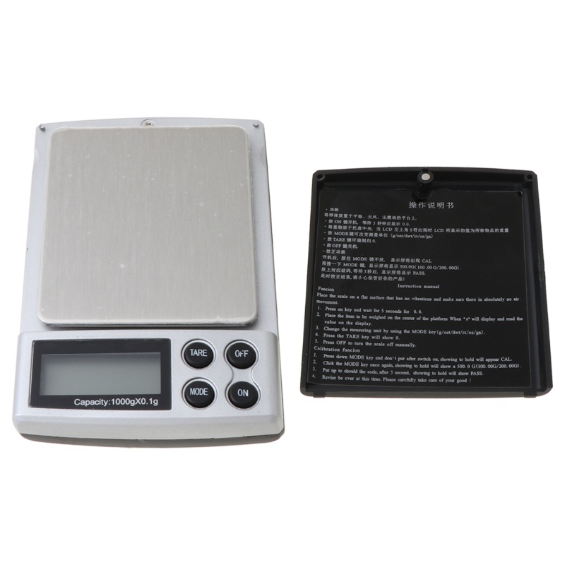 Cân Điện Tử Mini 1000g / 0.1g Màn Hình LCD Tiện Dụng
