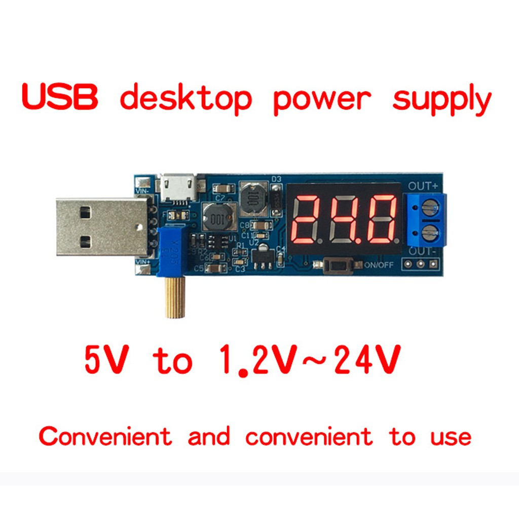 Mô-đun mạch nguồn tăng giảm áp DC 5V sang 1.2V-24V USB