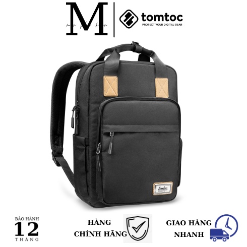 Balo tomtoc  chống sốc daily backpack fot ultrabook 15’/22L Đen – A60 - HÀNG CHÍNH HÃNG TOMTOC | MON PHỤ KIỆN