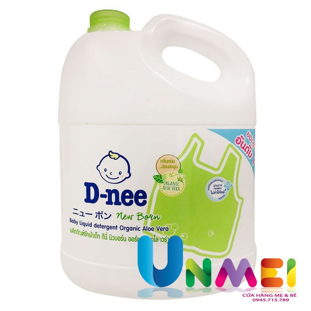 Nước giặt Quần Áo Trẻ Em D-nee Thái Lan Màu Xanh Lá 3 Lít