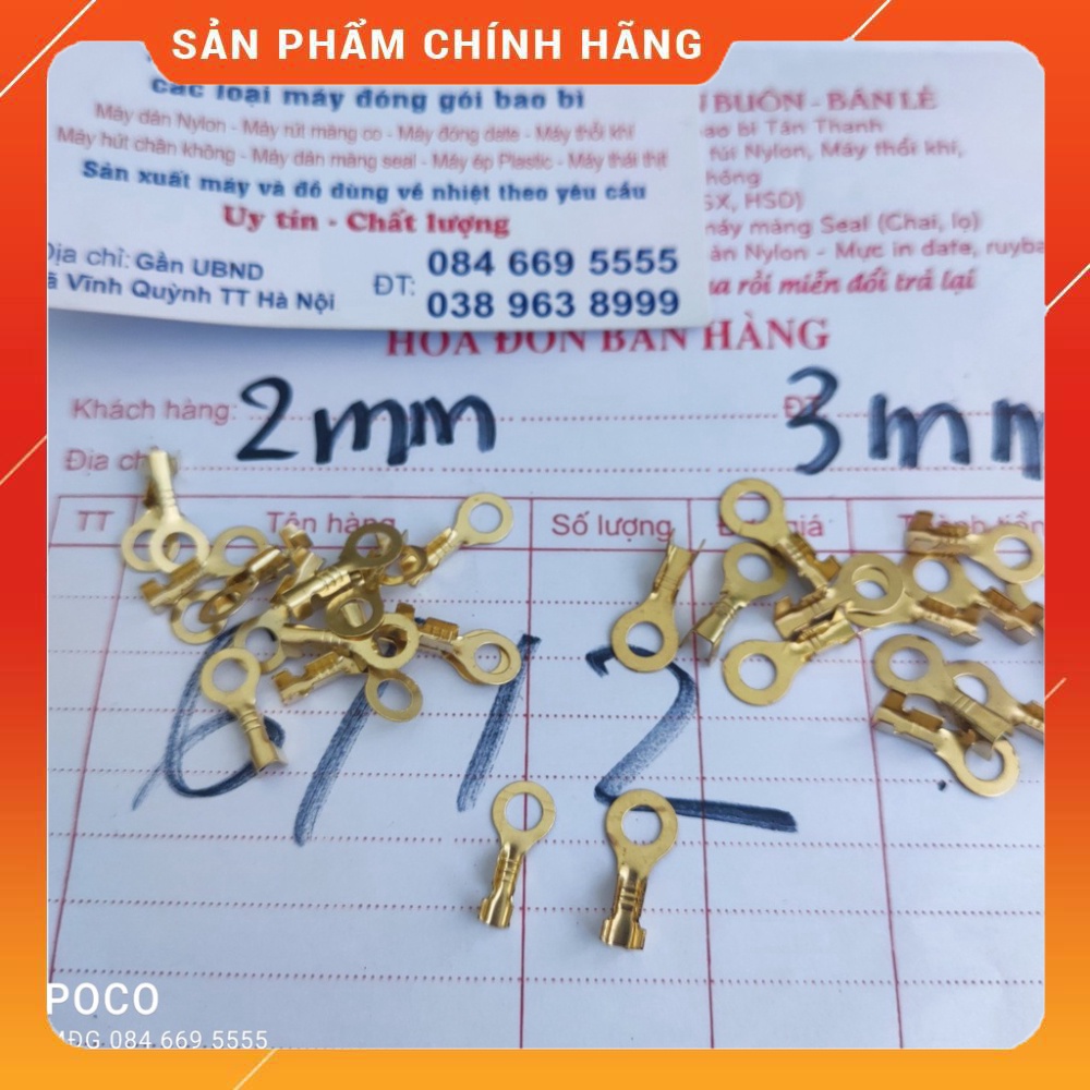 Combo 5 đôi đầu cốt dây hàn 2mm,3mm,5mm