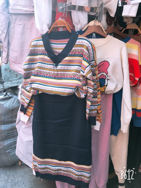 Sét váy len thổ cẩm