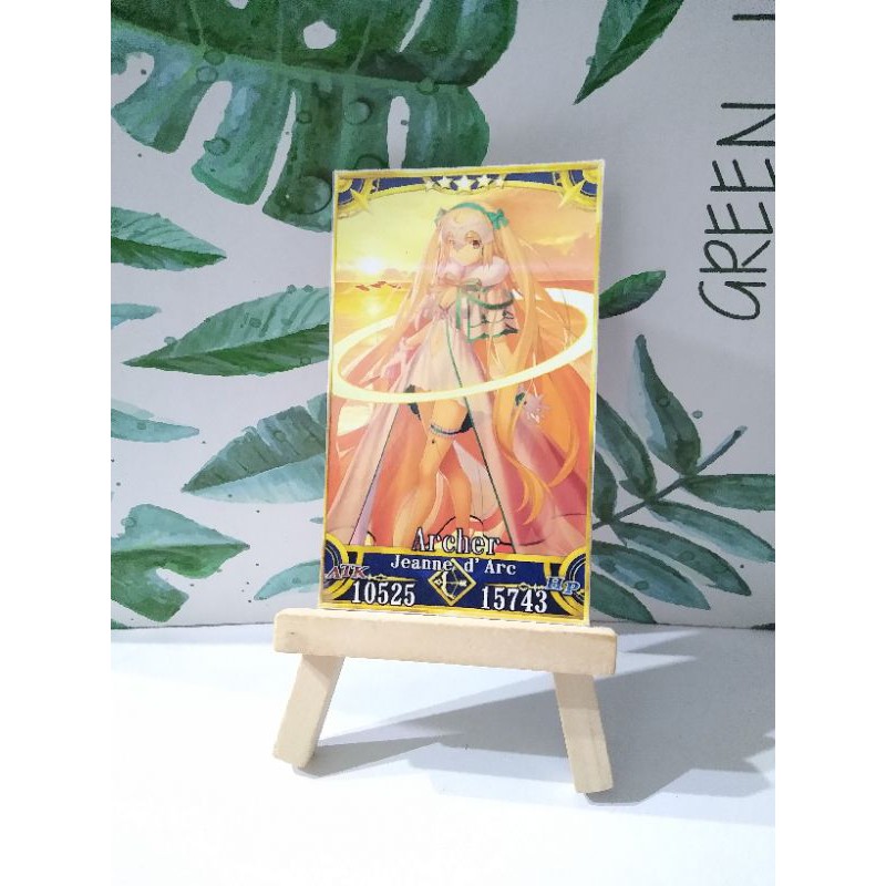 Thẻ bài custom card bánh xốp anime Fate/Grand Order FGO để sưu tầm tự chọn Jeanne d' Arc