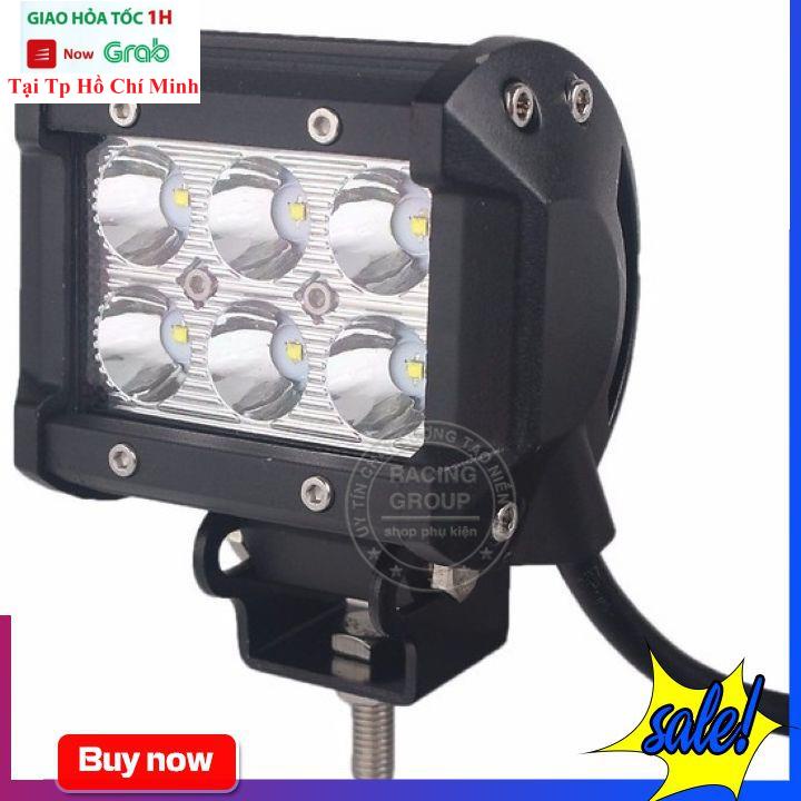 Đèn Trợ Sáng C6, C12 6 Bóng Led và 12 Bóng Led Cho Xe Máy + Tặng Kèm Công Tắc On/Off