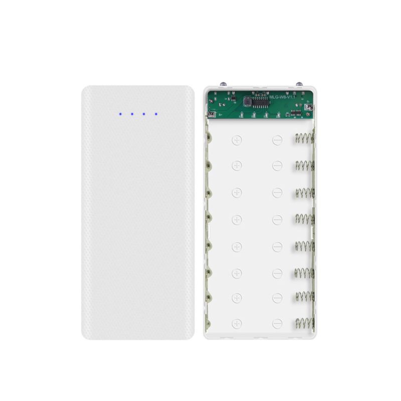 Bộ Hộp Pin Sạc Dự Phòng Tự Lắp Ráp 8 Pin 18650 Cho Điện Thoại