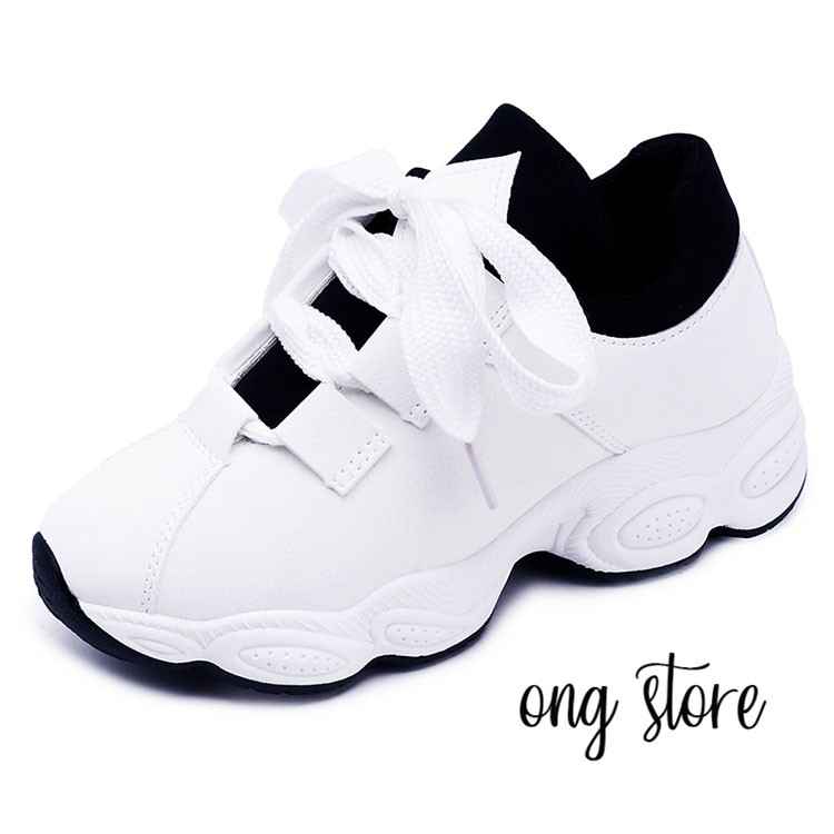 FREESHIP Giày thể thao nữ giày sneaker nữ Hàn Quốc dây to | BigBuy360 - bigbuy360.vn