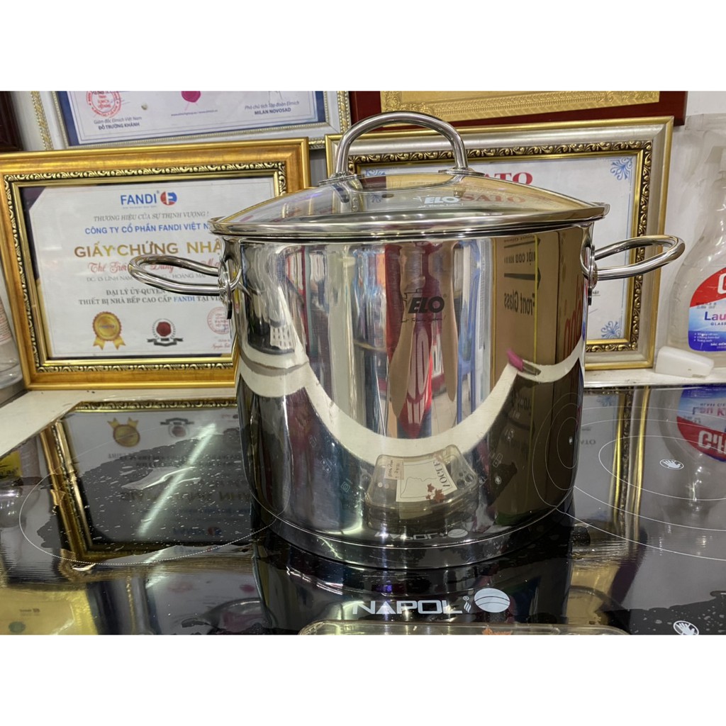 Nồi luộc gà inox 304 Elo Profi Cristal 24cm