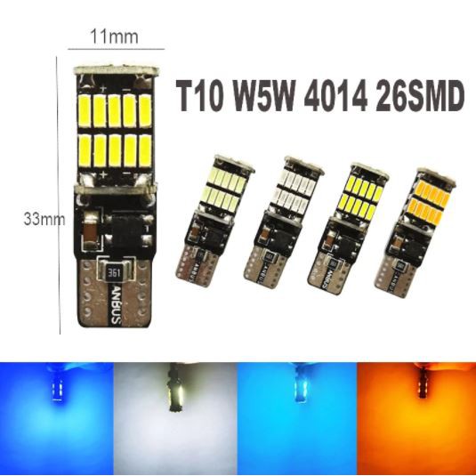 1 đèn T10 Canbus LED Siêu Sáng, Đèn Led T10 gắn Demi, Xi Nhan Xe Máy, ô tô