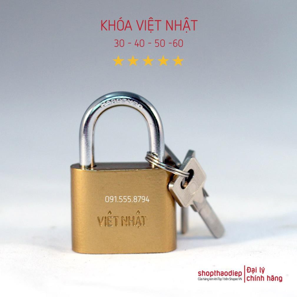 [GIÁ HỦY DIỆT] Khóa Bấm Việt Nhật Các Cỡ 30 - 40 - 50 - 60, Khóa Cửa 3 Chìa Công Nghệ Nhật Bản