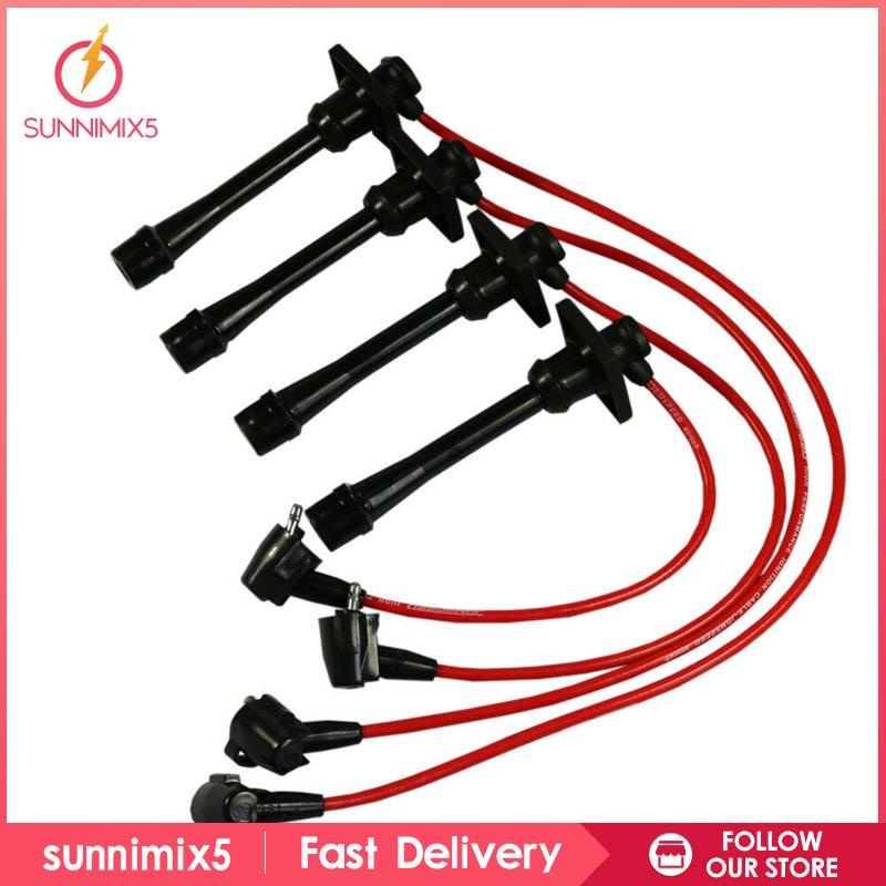 Bộ 4 Dây Bugi Đánh Lửa Cho Toyota Corolla 1.6L 1.8L 1993-1997 9091922327