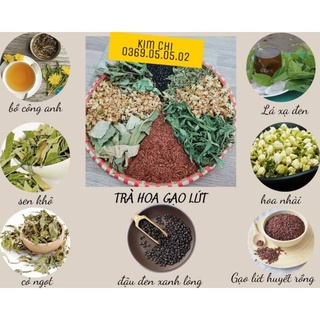 Trà hoa gạo lứt lợi sữa nhà e tự làm