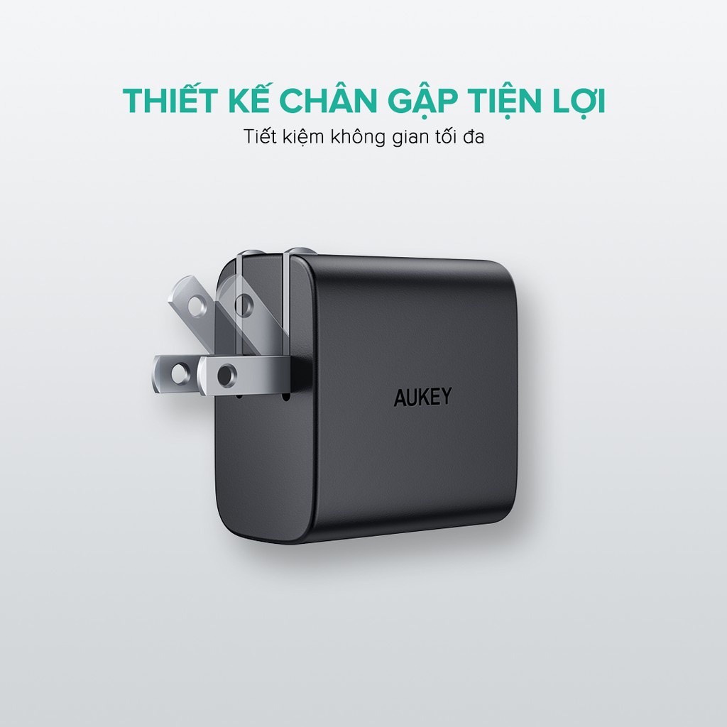 Cốc Sạc Nhanh Aukey 20W PA-F1S, PA-F3S 32W(PD 20W+12W),Cáp Sạc Nhanh CB-CL1(1.2m),Cho iPhone 13 Pro Max 12 11 Xs 8 Va