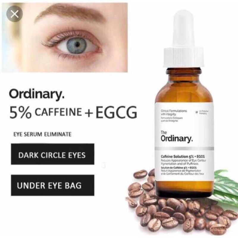 Serum giảm quầng thâm và bọng mắt The Ordinary Caffeine - Bản Canada đủ Bill