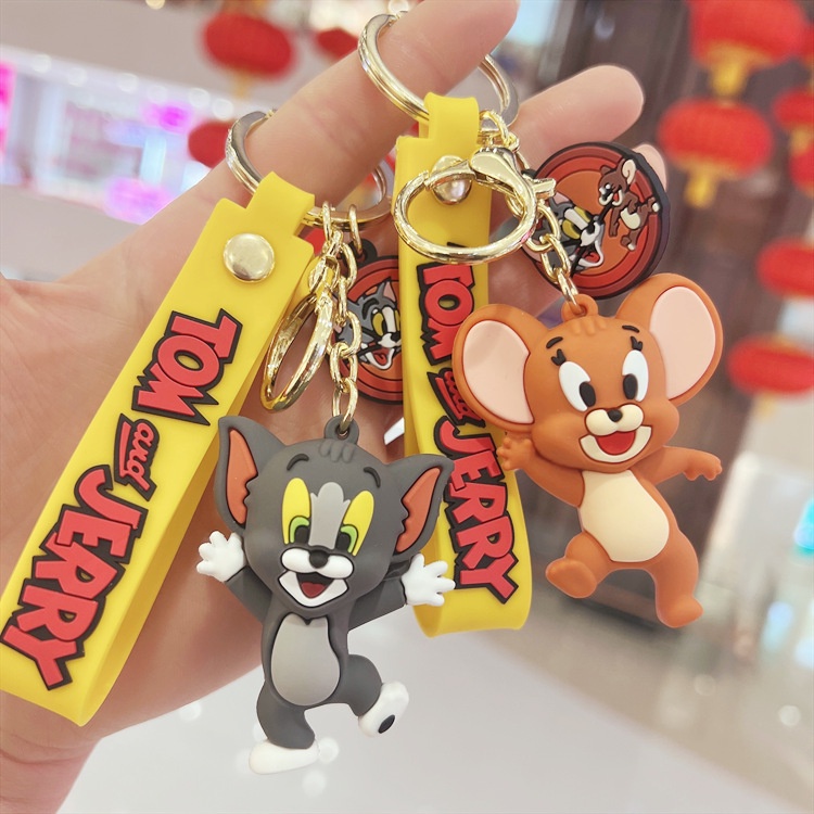 Móc Khóa Hình Hoạt Hình Tom Và Jerry Dễ Thương
