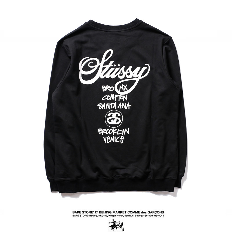 Áo Hoodie Stussy Lót Nhung Thời Trang Năng Động Cho Nam Nữ