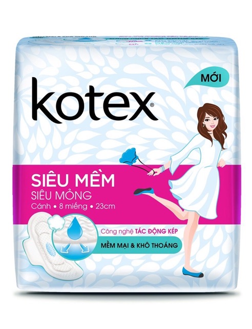 Kotex  các loại ( kotex khô thoáng ,thảo dược, siêu mềm , kotex pro, kotex maxi không cánh